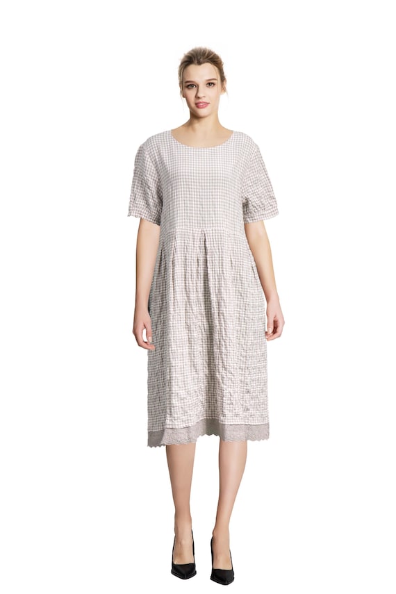 Clearance Summer Cotton Dress Short Sleeves Casual Loose Soft Dresses Khaki White - Etsy Israel Clearance Summer Cotton Dress Short Sleeves Casual Loose Soft Dresses Khaki White - Etsy Israel