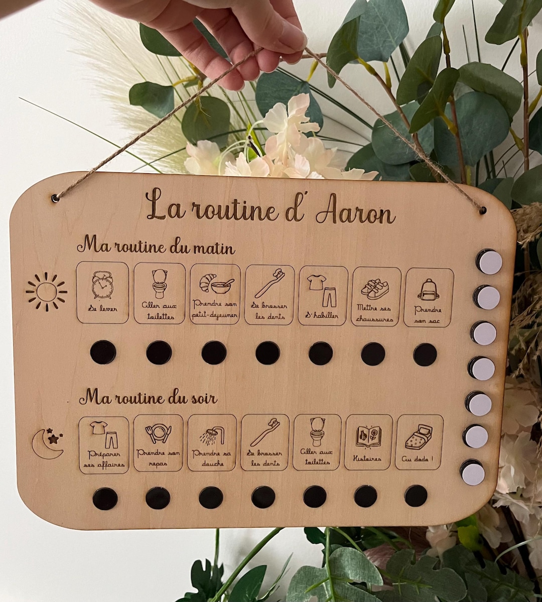 Tableau de routine matin et soir enfant - Tableau routine ...