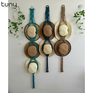 Hat Hanger Display, Hat Organization Ideas, Boho Chic Home Decor, Hat Display Wall Decor, Farmhouse Hat Decor, Hat Hanger For Wall - H014