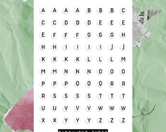 Digital Bead Letters for Goodnotes Planners and Notebooks