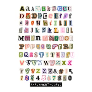 Digital Ransom Magazine Cutout Letters for Goodnotes Planners and Notebooks image 2