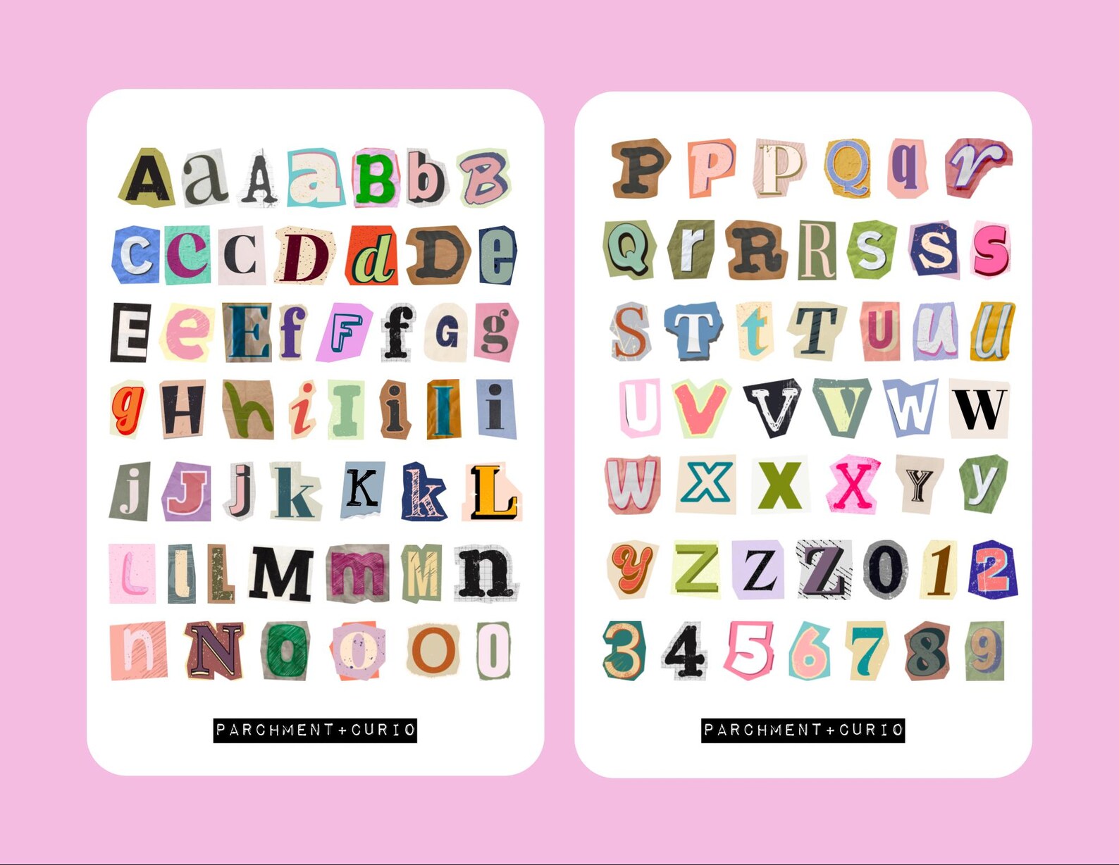 Vintage Ransom Note Vintage-inspired Ransom Note Stickers for Junk Journals, Scrapbooks ...