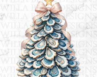 オイスターシェルツリー I 貝殻クリスマスツリー I 海岸沿いの