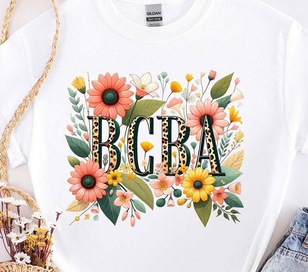 BCBA Wildflower PNG: Behavioral Therapist Design (digital Download) - Etsy