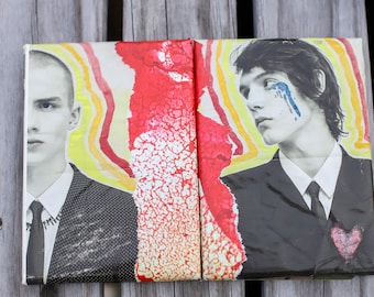 Zestaw kolaży w technice mieszanej Lover Boys