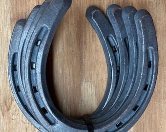 Horseshoes, Set of Four (4) New, Unused Diamond Brand Size 00 Steel Horse Shoes, Ready to Paint or Weld for Your Rustic Western Project!