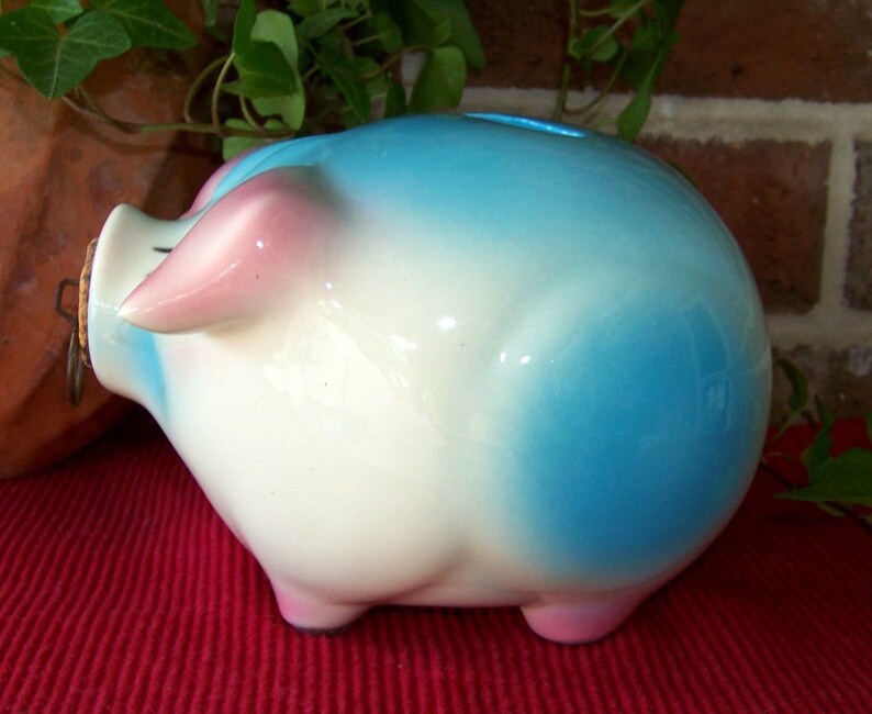 Vintage 'corky Pig' Bank, Hull Pottery ©1957, Corky the Pig Piggy Bank