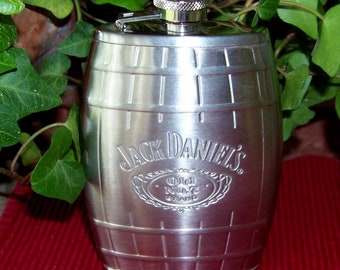 Jack Daniel's Old No. 7 Collectible Flask, Stainless Steel, 6 Ounces