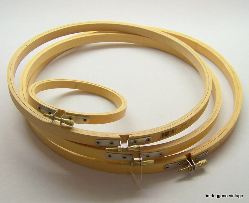 Wooden Embroidery Hoops Four 4