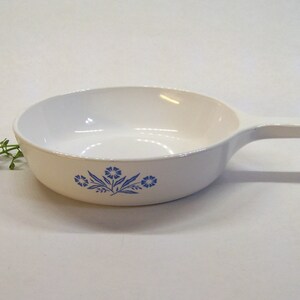 Vintage Corning Ware Blue Cornflower Small Skillet P-83-B, Rustic Kitchen Decor, Farmhouse Decor, Collectible Corning Ware