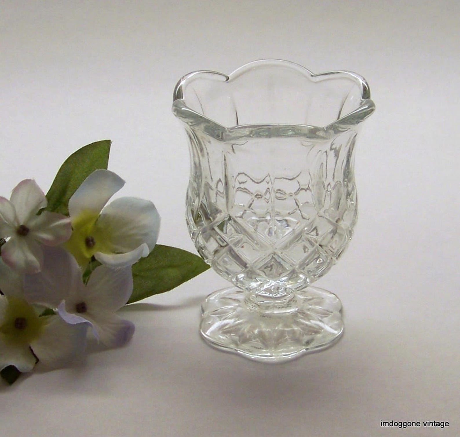 Homco Candle Holder Homco Scalloped Top Votive Candle Holder Etsy