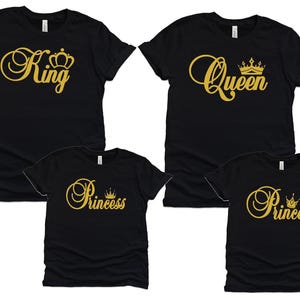 Royality Tee shirts, King and Queen Family Tshirt, Family Shirt, Family Set tee, Dad Baby shirt