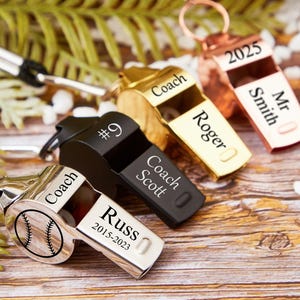 Personalised Whistle with Engraving, Personalized Sport Gift for Coach, Teacher gift , Football Coach Gift Anniversary Gifts for Him