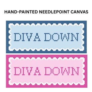 Diva Down - Needlepoint Canvas 18 mesh
