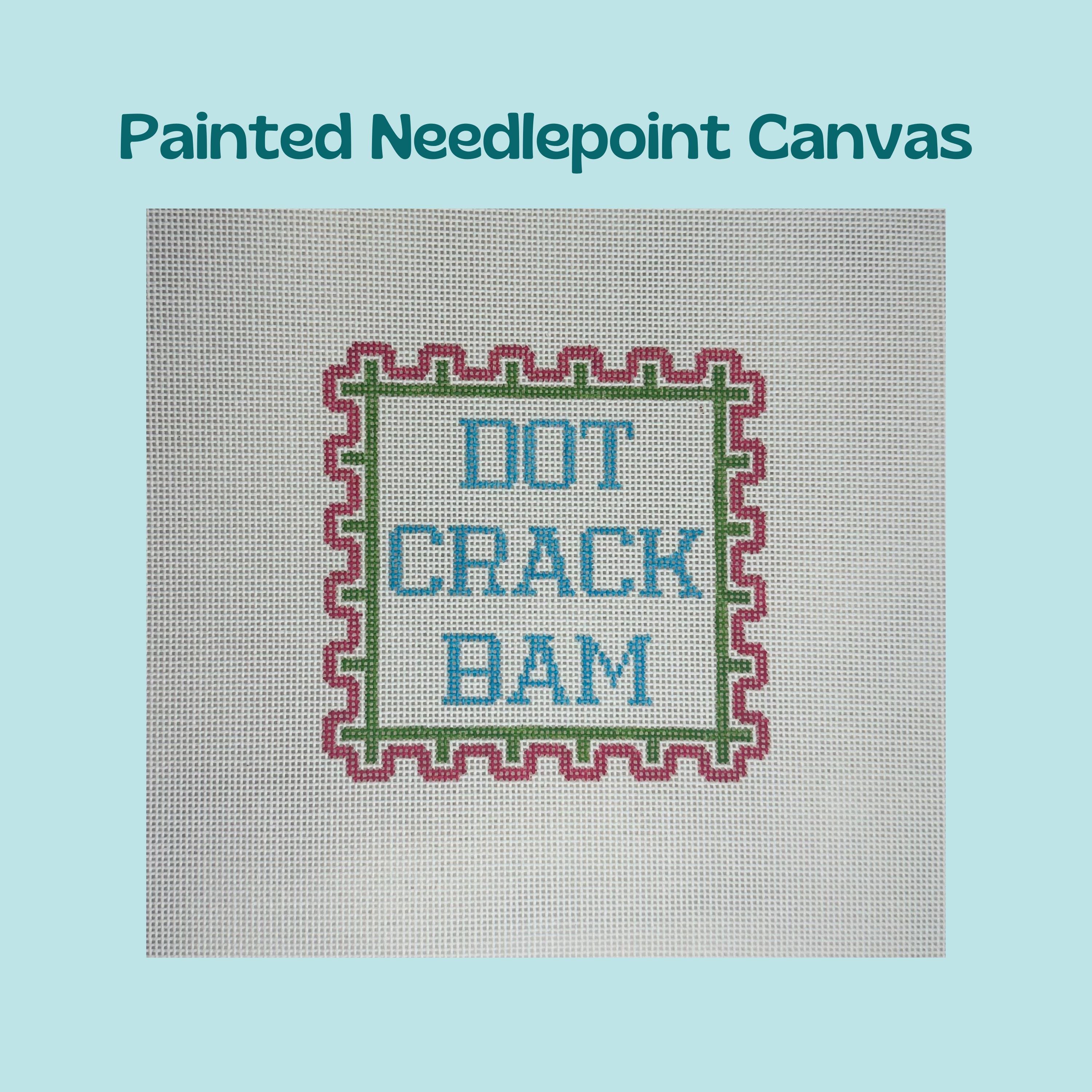 Dot Crack Bam - Mahjong - Needlepoint Canvas 18 Mesh - Etsy