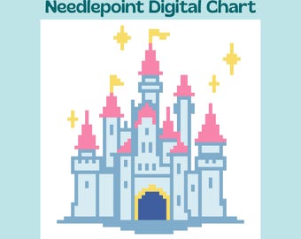 Magic Castle - Needlepoint Canvas Digital Chart