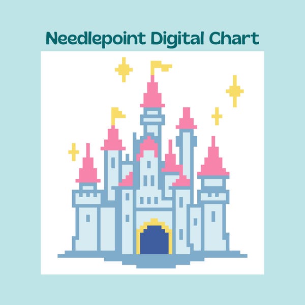 Magic Castle - Needlepoint Canvas Digital Chart