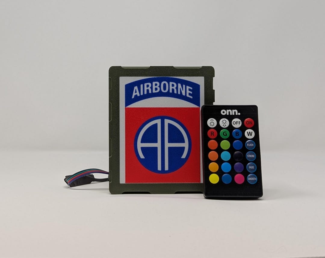 Mini 82nd Airborne Division Heraldry Case. This LED Lightbox Makes the ...