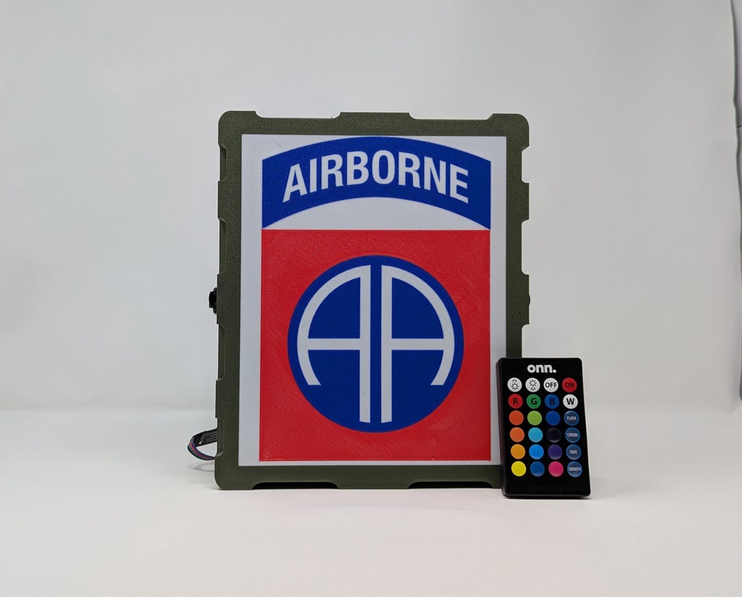 82nd Airborne Division LED Lightbox, the Perfect Military Gift! - Etsy