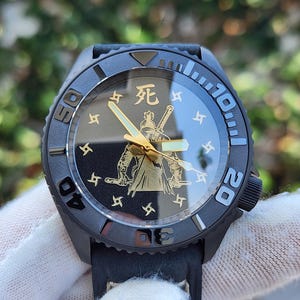 Custom-Made watch mod | Sekiro - Shadows Die Twice V.2 | Automatic NH38 movement, Waterproof, Sapphire glass, Ceramic bezel insert