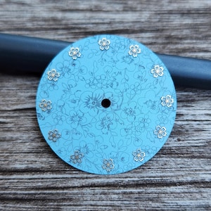 Custom-Made Laser Engraved Watch Dial | Sakura - Order for Any Design, Size, or Movement!