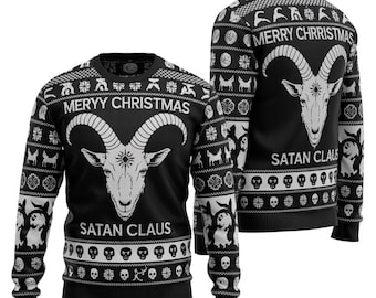 Antichristmas Satan Claus Horror Christmas Ugly Sweater