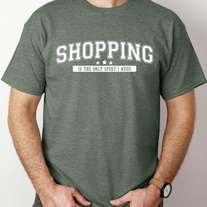 Funny Shopaholic T-Shirt: Retail Therapy Graphic Tee