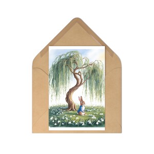 Set di cartoline con coniglietto stravagante, cartoline artistiche vintage con animali per Pasqua, decorazioni primaverili, regali per gli amanti della natura, set di cancelleria