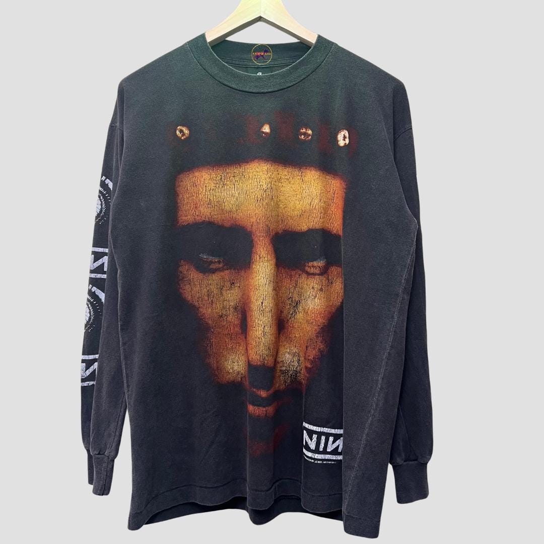 T-shirt Vintage Nine Inch Nails – Manica Corta, Grafica Anni 90, Gildan – Taglie S-5XL