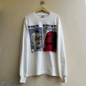 Thom Yorke Pablo Honey Långärmad T-shirt, Sällsynt Bootleg Vintage Style Reissue Storlek XL