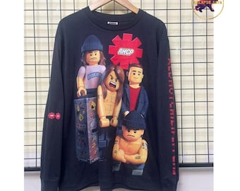 Red Hot Chili Peppers Lego Art Long Sleeve T-Shirt