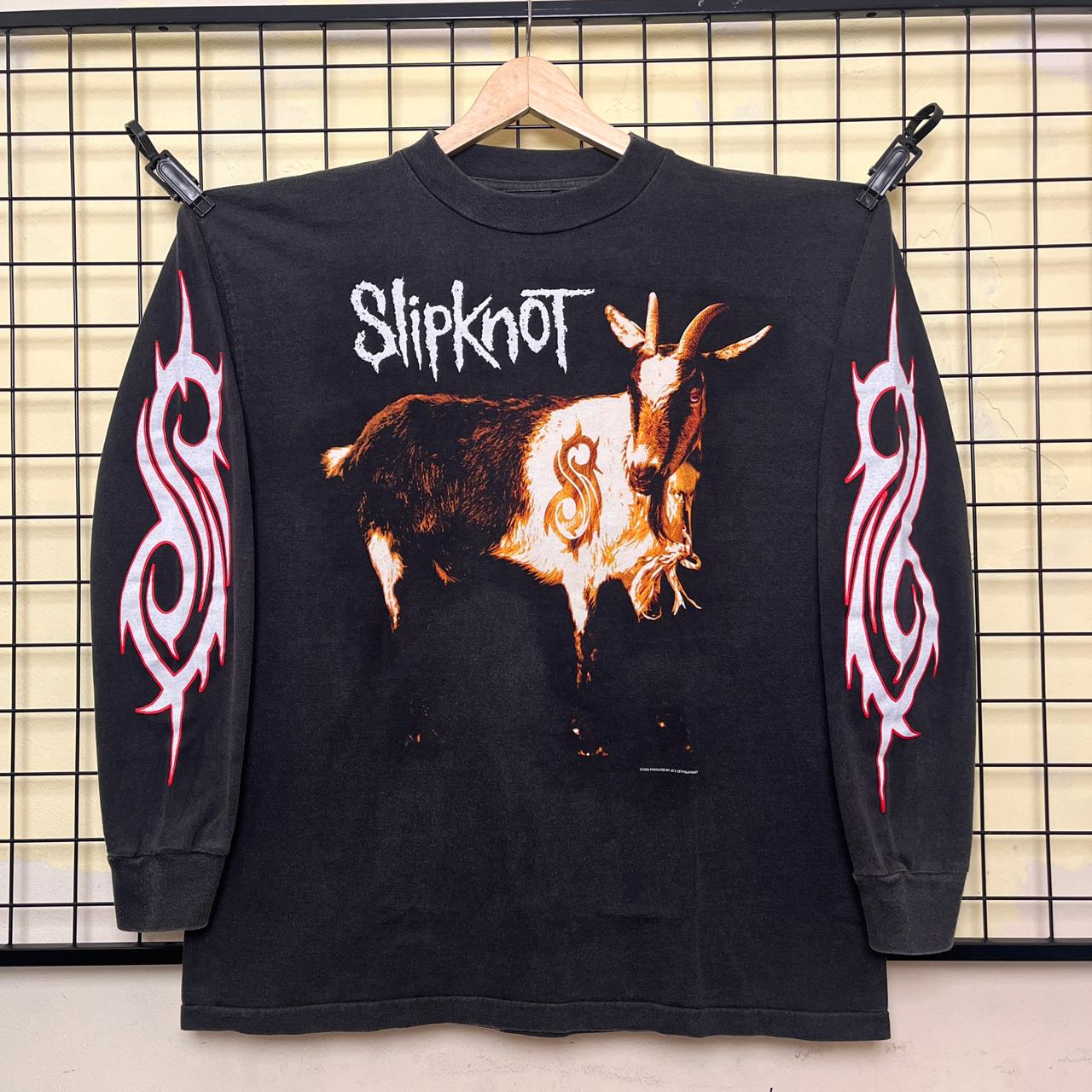 Slipknot Iowa Goat Long Sleeve Tee, Vintage 90s Y2K Nu Metal Band