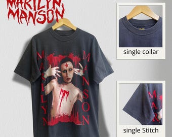 Vintage Marilyn Manson 1995 Winterland We Hate Love T Shirt - Etsy