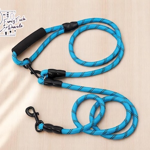 Hands Free Dog Leash | Shoulder Slung Harness Set | Double Head Strap Lead | Walking Accessory for Pet | Adjustable Nylon Loops