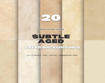 Subtle Vintage, Seamless Paper, Soft Antique Background, Muted Distressed, Aged Neutral, Digital Texture Pack