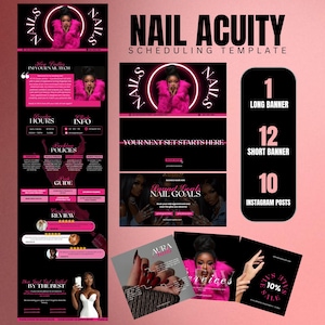 Nail Tech Acuity Scheduling Template Nail Tech Templates Booking Site Nail Tech Website Template Nail Acuity Scheduling Templates