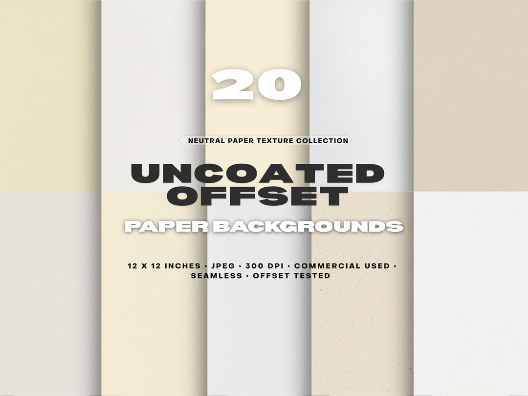 Subtle Neutral Uncoated Offset Paper, Clean Minimalist Matte Texture ...