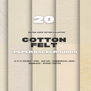 Soft Neutral Felt Textures, Elegant Cotton Fiber Surface,  Natural Ivory Stationary Background, Premium Matte Seamless Paper Canvas