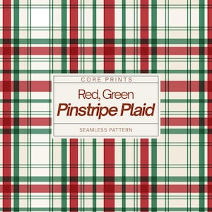 Rödgrön rutig digital pappersbakgrund, kritstrecksrandigt tartan sömlöst mönster, julflanell scrapbookingpapper, utskrivbar presentinslagning