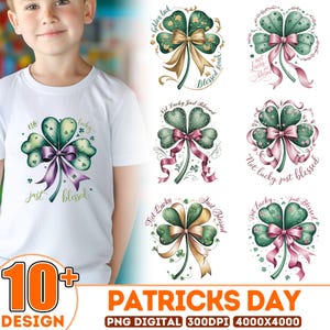 Pakiet 10+ Zielonych Wstążek PNG, Pakiet Nie Szczęściarz Tylko Błogosławiony PNG, Kokietka Świętego Patryka PNG, Skrzat PNG, Garnek Złota PNG, Talizman PNG
