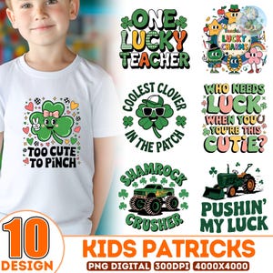 10+ Shamrock Png Bundle, Cutest Clover In The Patch Png Bundle, St Patrick's Day Lucky Png, Pot Of Gold Png, Saint Patrick Png, Lucky Png