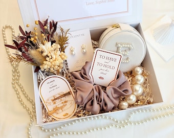 Neutral Bridesmaid Proposal Gift Box, Personalized Wedding Proposal Box for Bridesmaid & Maid of Honor, Will You Be My Bridesmaid?
