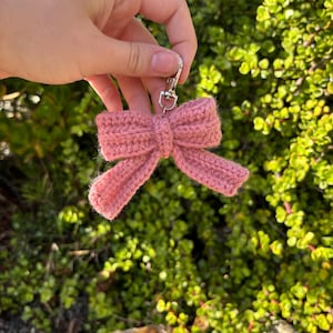 Crochet Bow Keychain