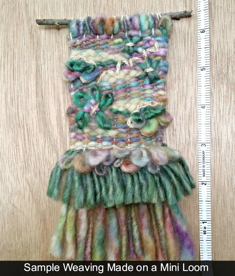 Mini Wooden Weaving Loom With Instruction Booklet Needle Etsy