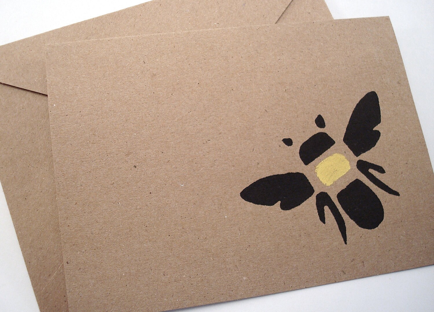 Bumble Bee Note Cards Honey Bee Blank Stationery Etsy