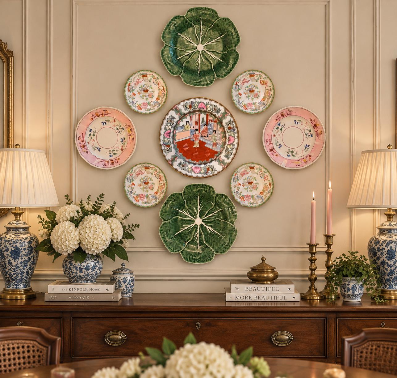 Plate Wall Set Green - Etsy