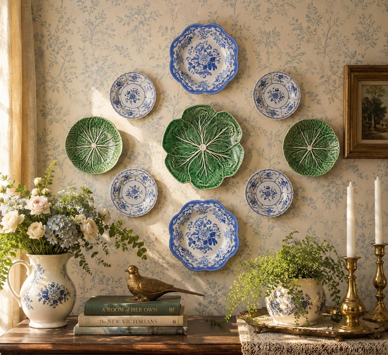 Blue Vintage Plate Collection - Etsy