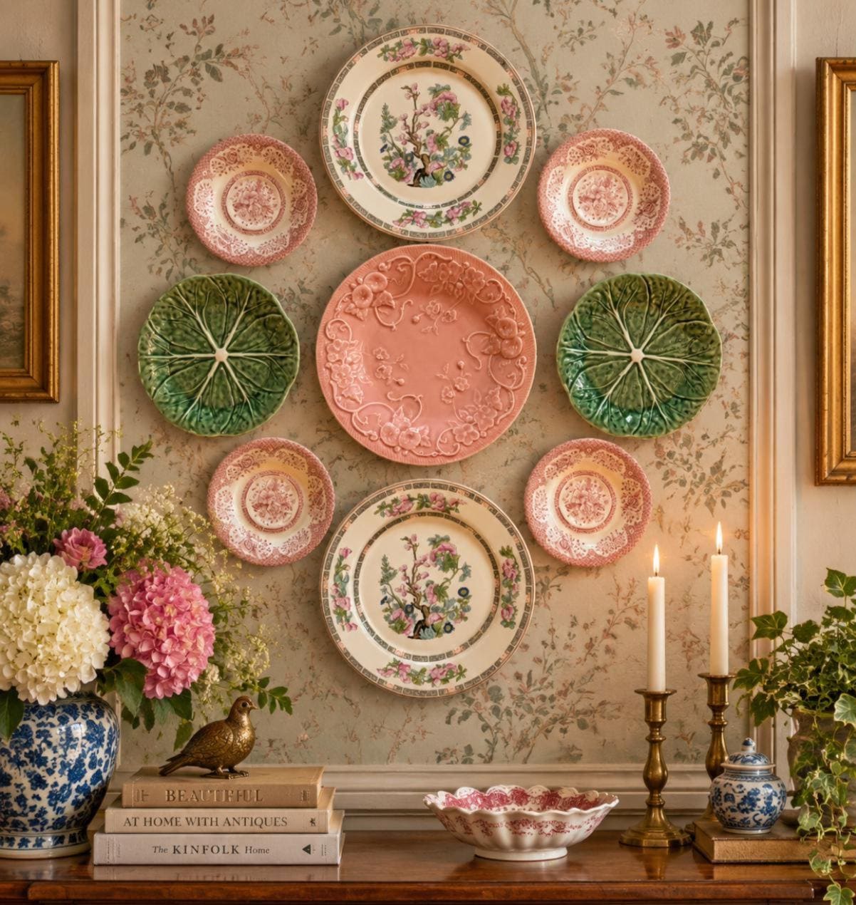 Plate Wall Set Green - Etsy