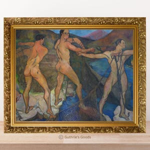 Casting the Net by Suzanne Valadon, 1914 | Women Painting | Printable Art | Vintage Painting