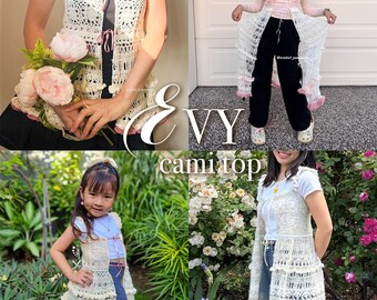 EVY Cami Top | PDF Crochet Pattern [left-handed Friendly] - Etsy